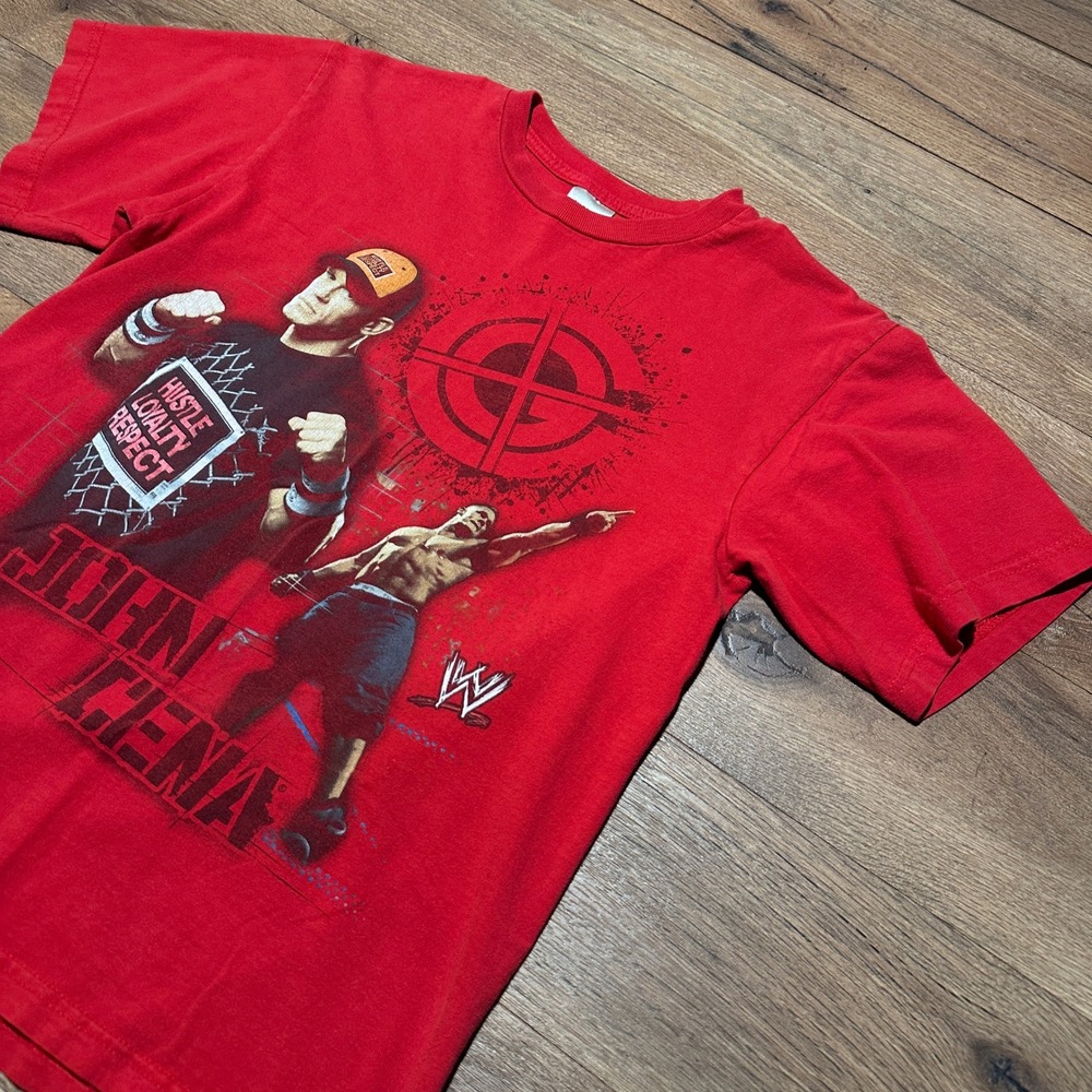Cygnus Red WWE John Cena‎ Graphic T-Shirt Kids XL